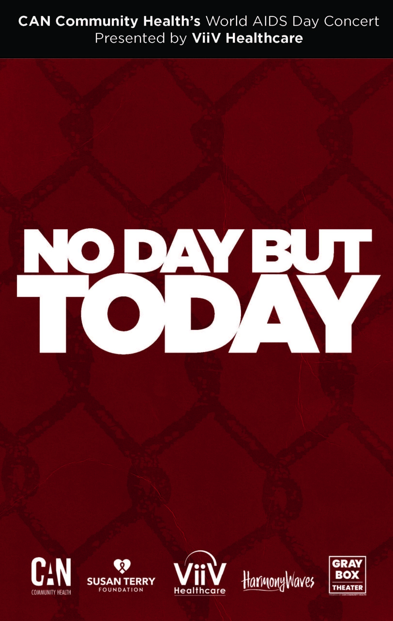 Cover of the No Day But Today World AIDS Day Concert program